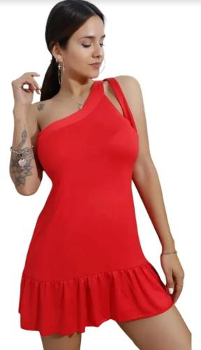Vestido Fibrana con Lazo