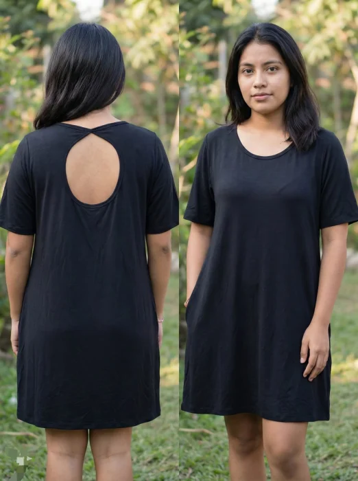 Vestidos Cortos Modal Viscosa
