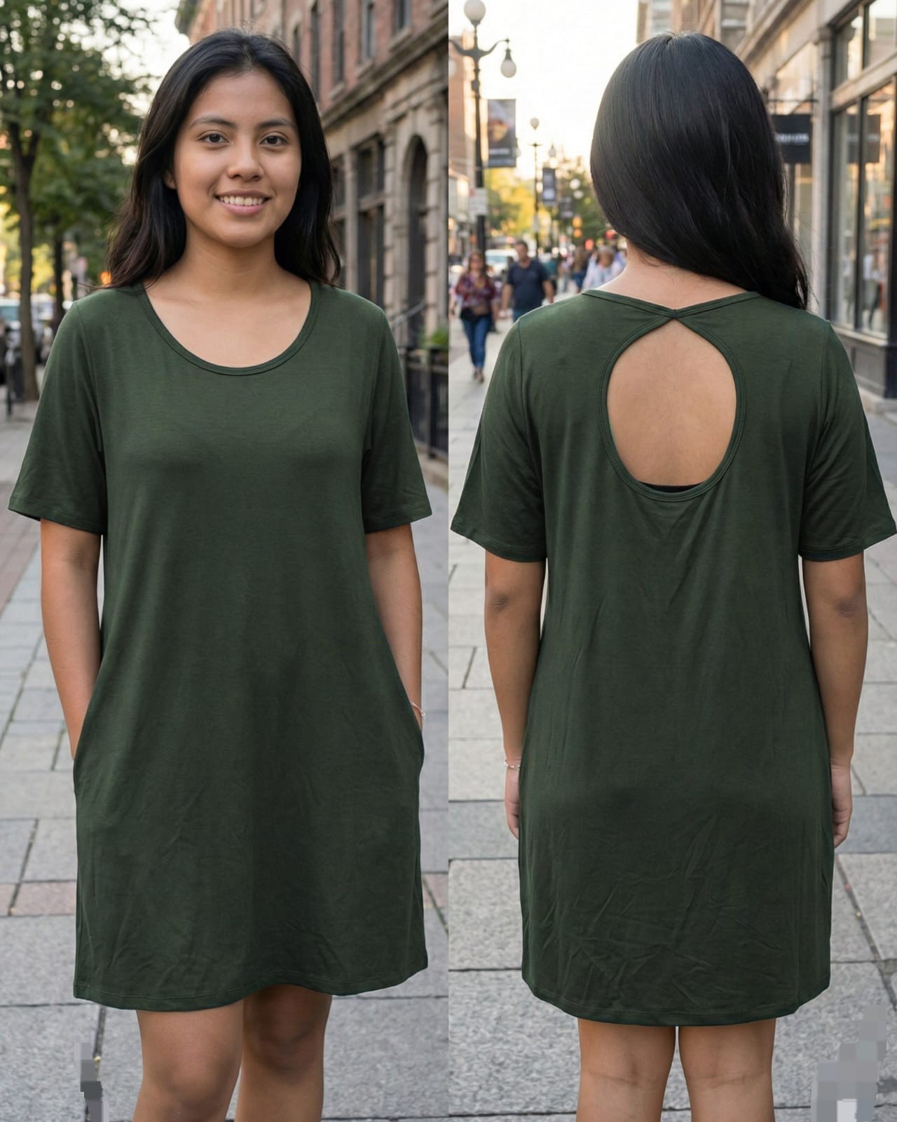 Vestidos Cortos Modal Viscosa - Imagen 3