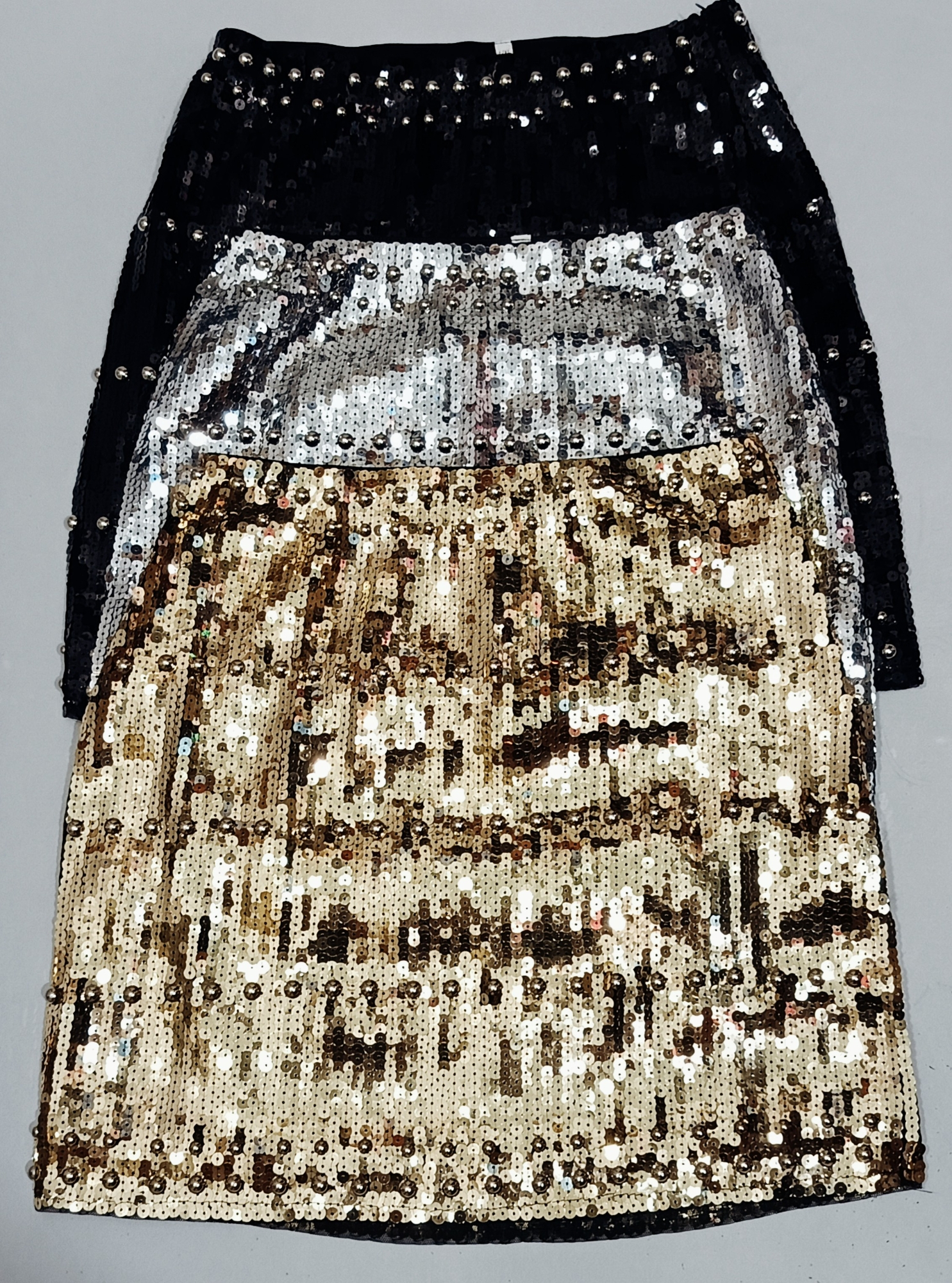 Pollera Lentejuelas y Perlas Fiesta - Imagen 3