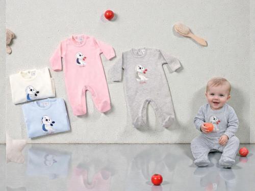 Entero Algodon Bordado Micky Baby T.(0-3) Art.210 Surtido de Colores - Miniatura 1