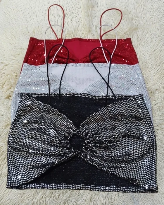 Top con Brillos Aplique