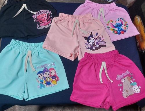 Short Rustico Nena Dibujos