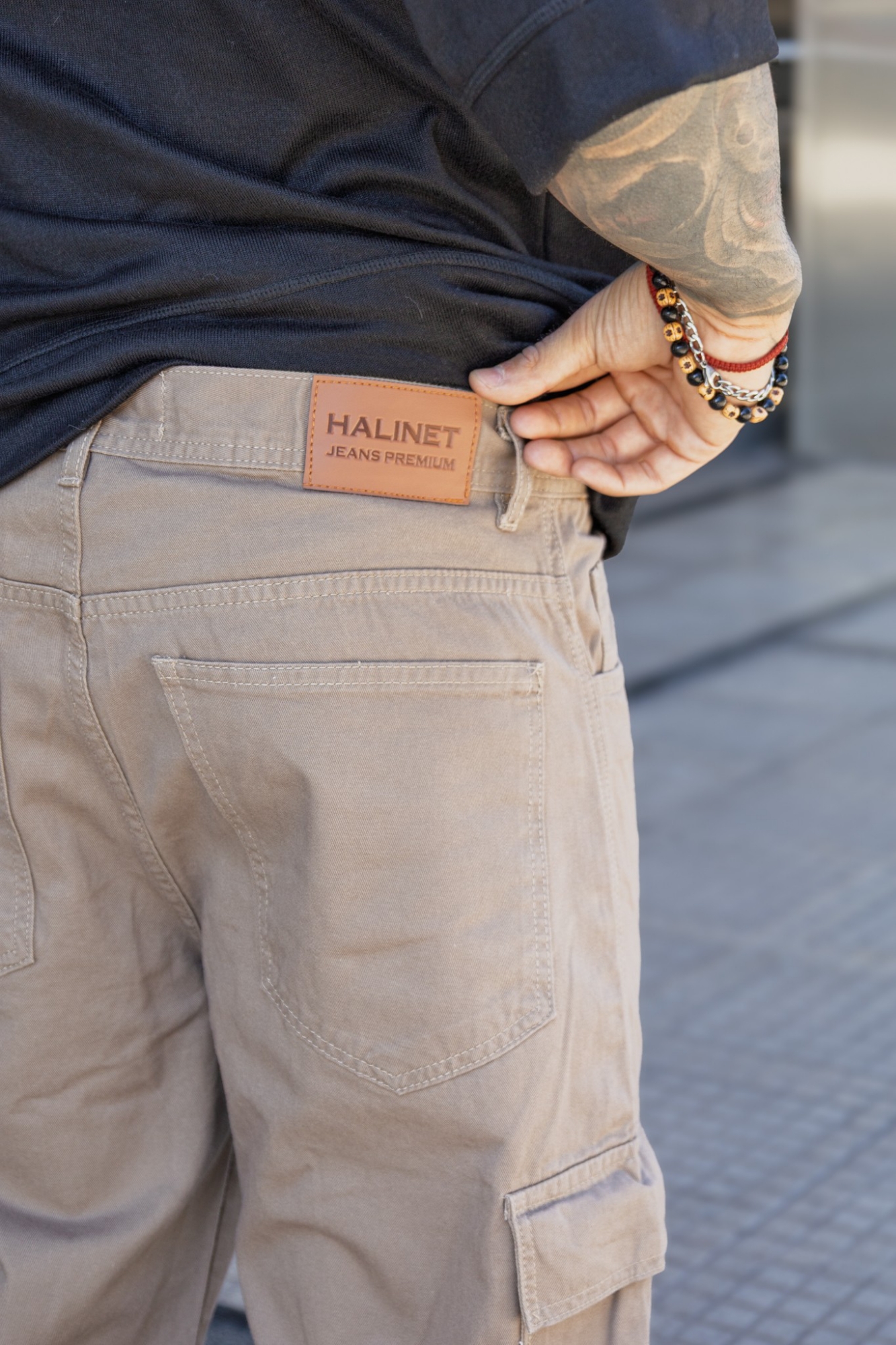 Bermuda Baggy Cargo Habano - Imagen 5