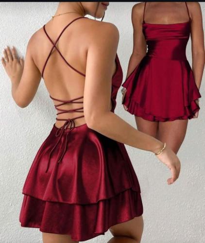 Vestido con Doble Volado