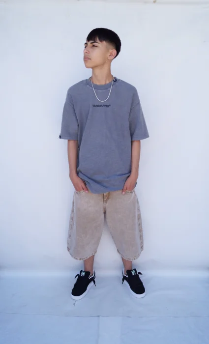 Teens Bermuda Baggi Camel Liso