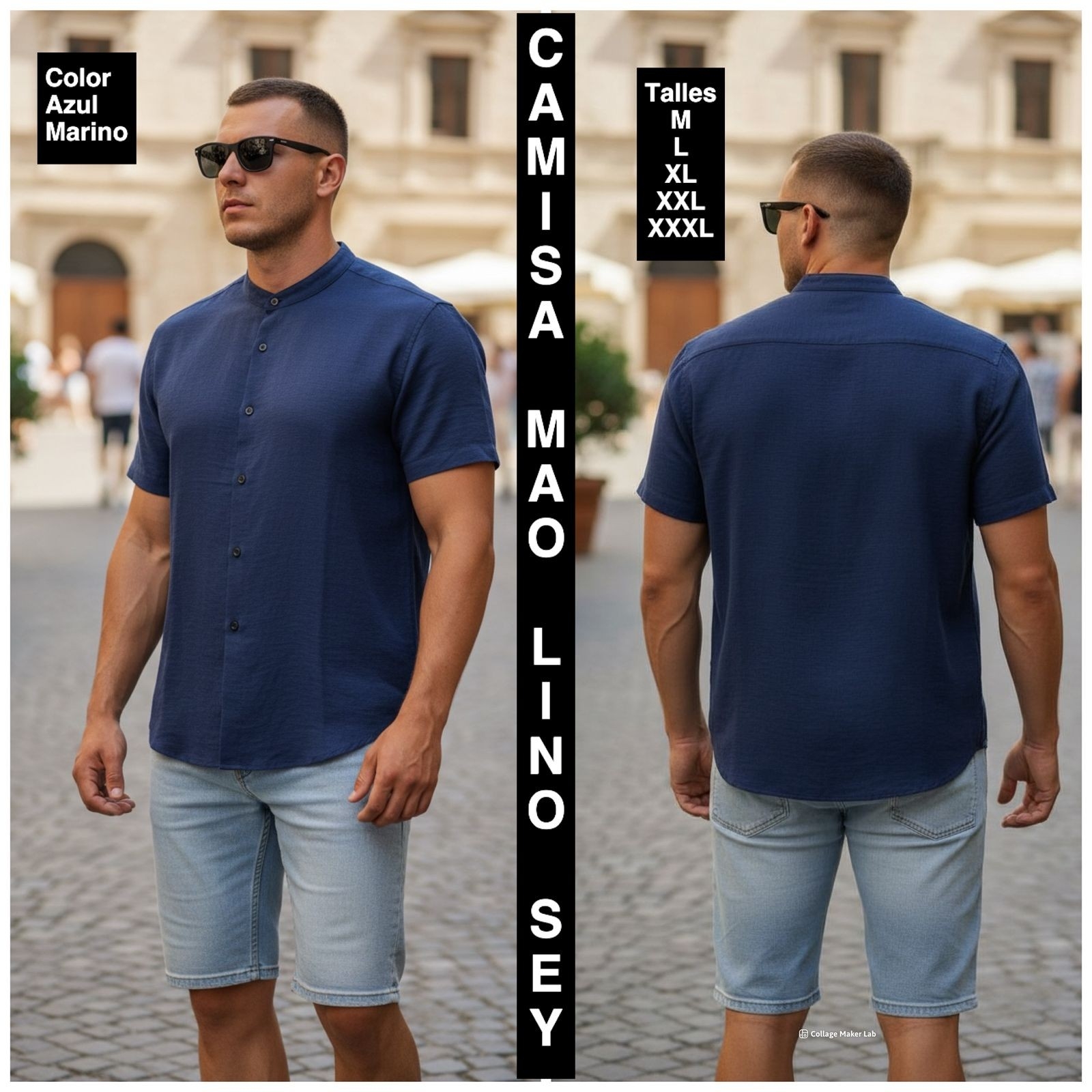 Camisa Cuello Mao de Lino Sey - Imagen 3