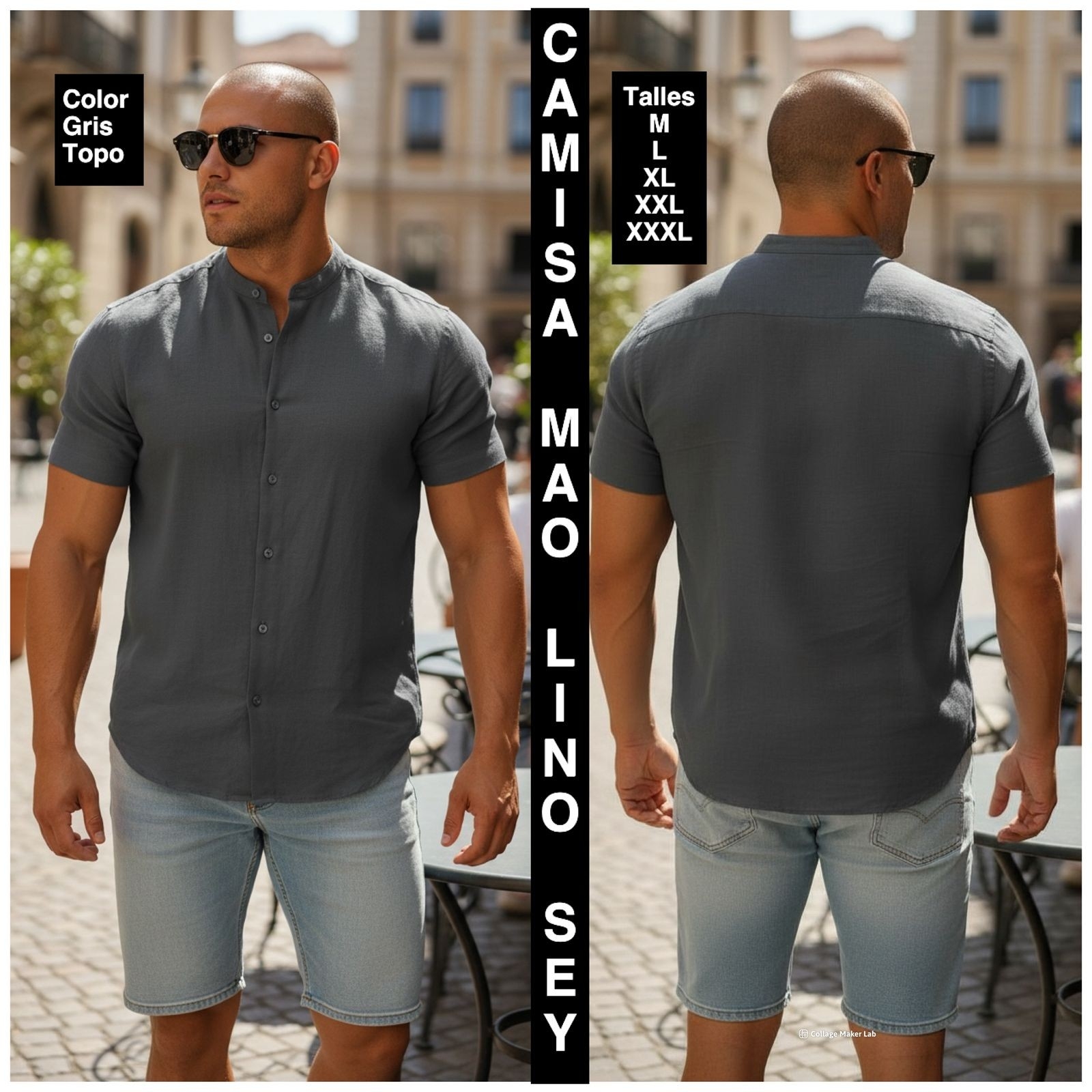 Camisa Cuello Mao de Lino Sey - Imagen 7