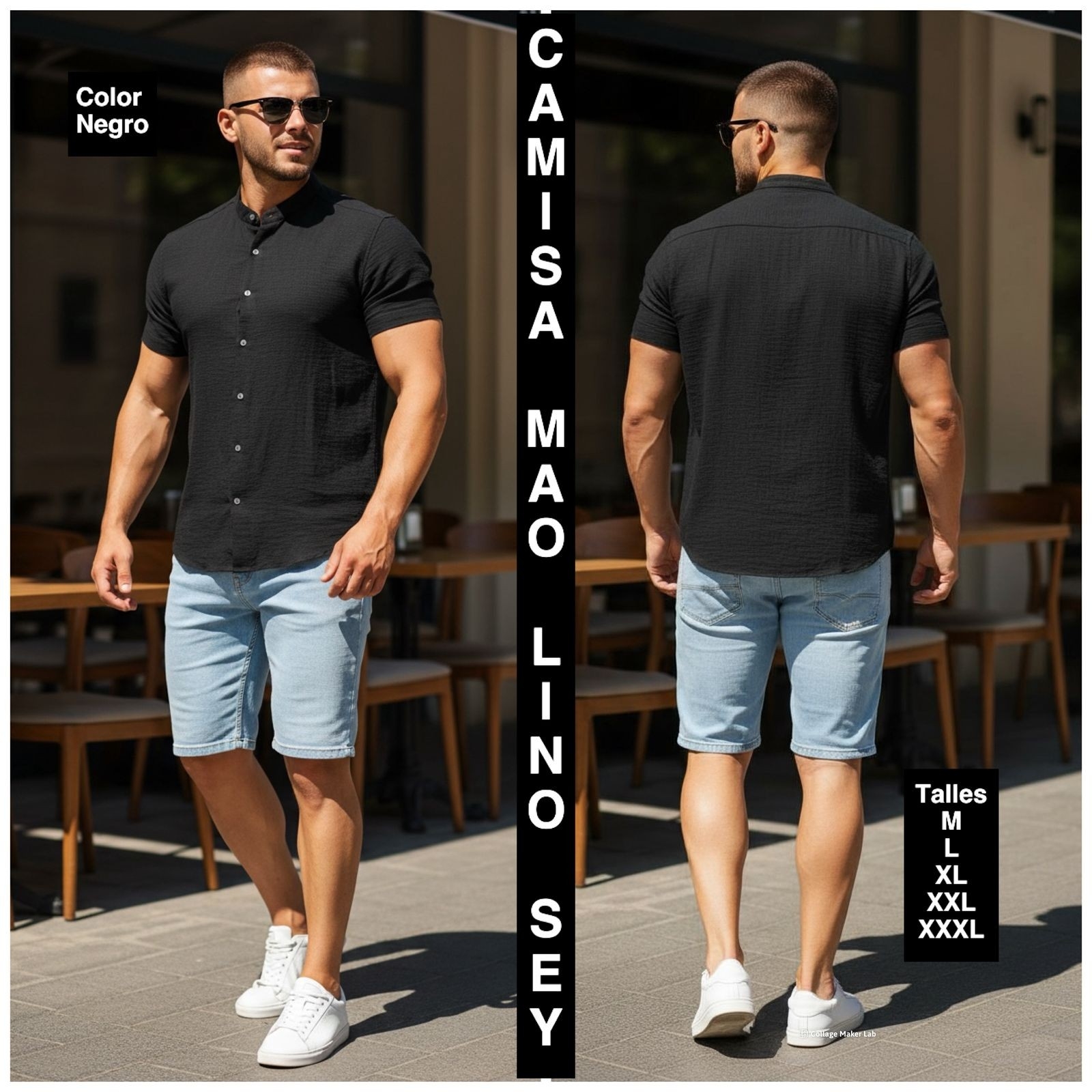 Camisa Cuello Mao de Lino Sey - Imagen 2
