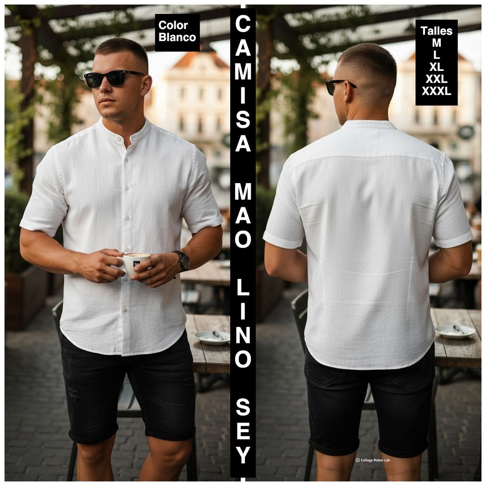 Camisa Cuello Mao de Lino Sey - Imagen 9