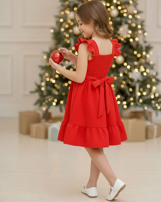 Vestido en Cey de Lino para Niñas