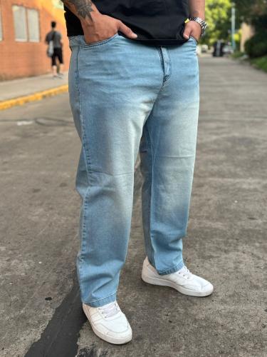 Pantalón Clásico Talle Especial Celeste