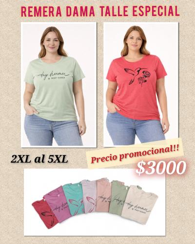 Remera Dama Talle Especial - Miniatura 3