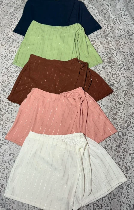 Short Pollera Lino Cey Brillito