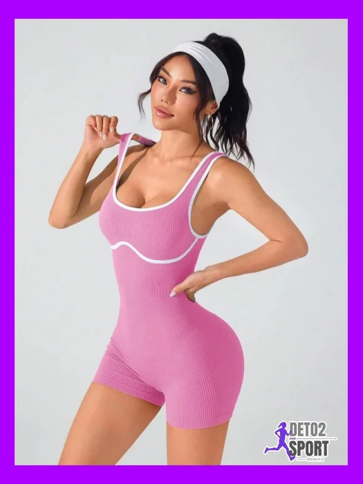 Catsuit Prelavado Borde Blanco sin Frunce