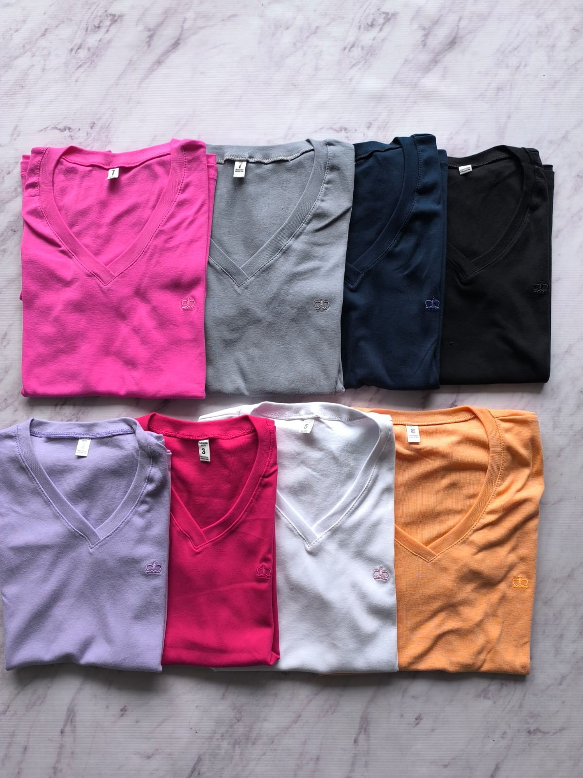 Remeras de Algodón Escote V - Imagen 6