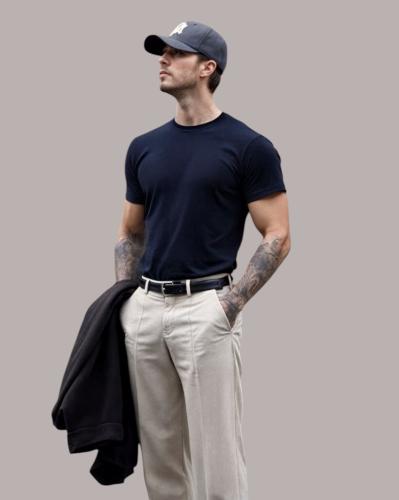 Remera Slim Fit  Jersey 24.1 Peinado Premium