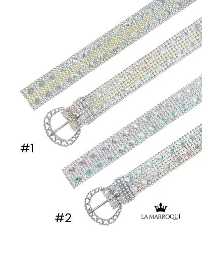 Cintos Anchos Strass con Detalles