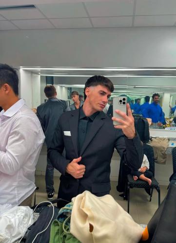 Traje Entallado de Hombre Liso - Miniatura 3