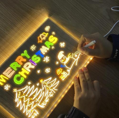 Pizarra Lampara Led 30×20 Cm Aproximado, Jugueteria