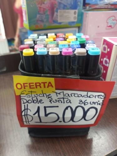 Estuche Marcadores Doble Punta 36