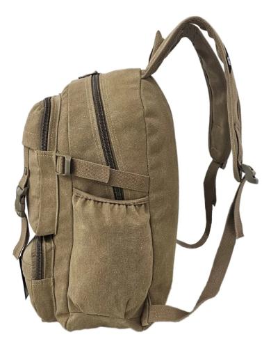 Mochila Pierre Cardin Reforzada Canvas  Pc1091. - Miniatura 4