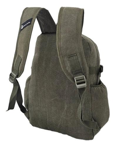 Mochila Pierre Cardin Reforzada Canvas  Pc1091. - Miniatura 5