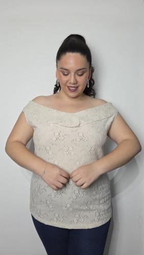 Blusa Cuello Volado