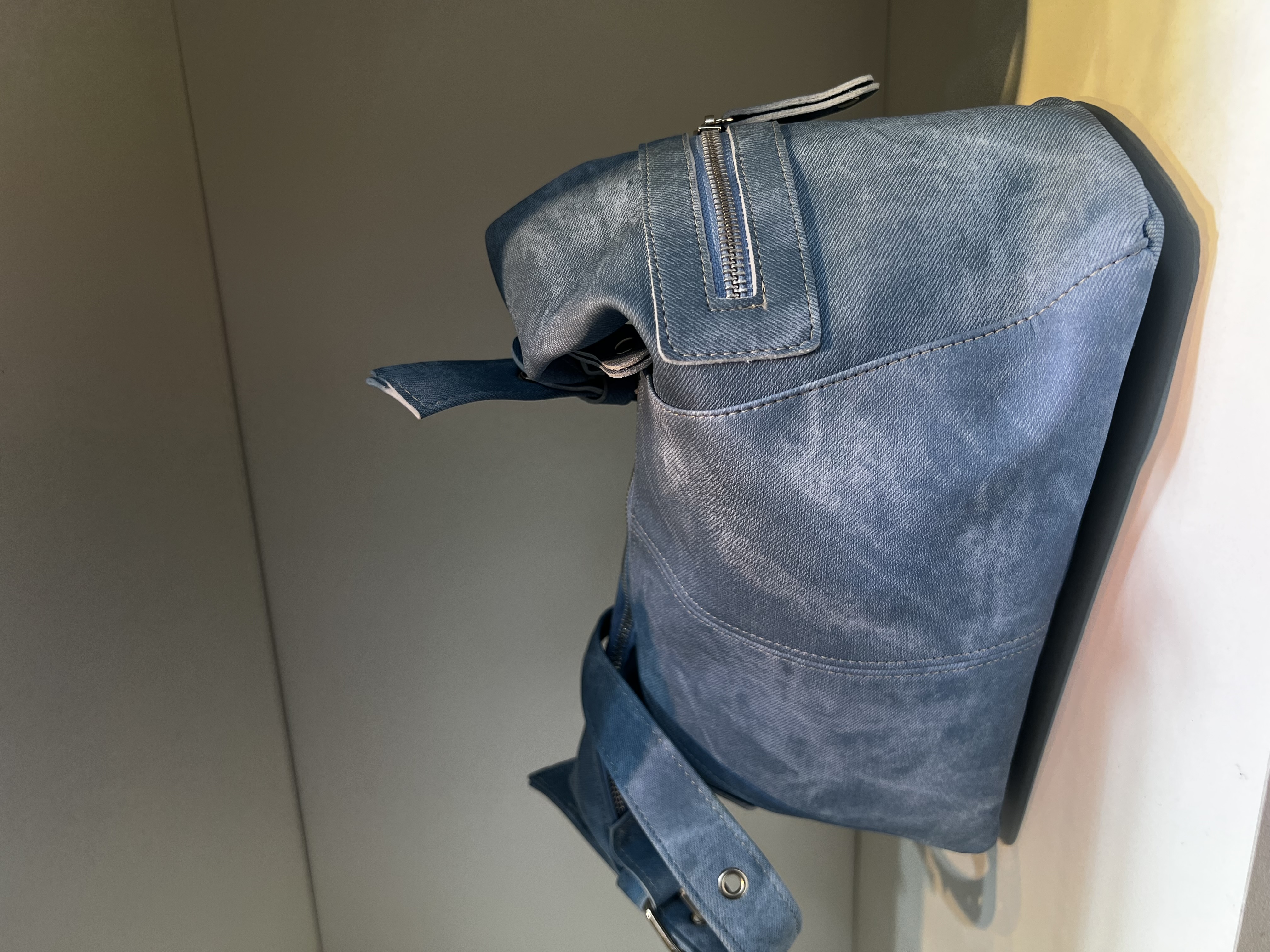 Cartera Mini Bag Baguette Negra Azul Jeans - IMG_1588.jpeg