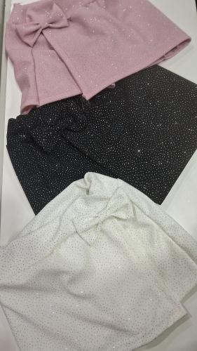 Short Pollera Brillos  Nena