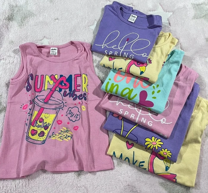 Musculosa Nena con Glitters