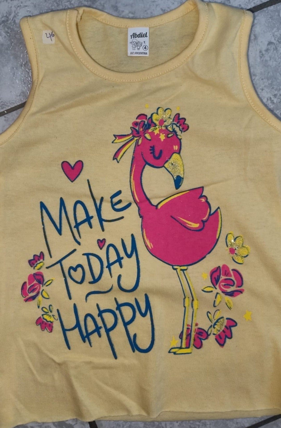 Musculosa Nena con Glitters - Imagen 3