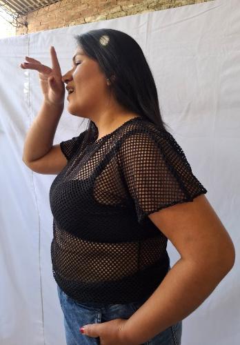 Remeras de Crochet Rejilla