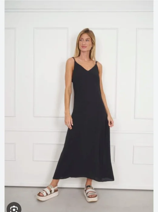 Vestido Largo de Lino