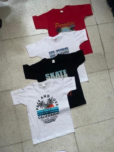 Remera  Estampado de Niño Algodón Peinado