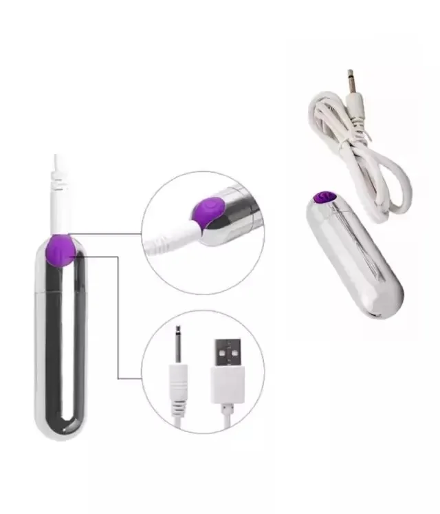 Bala Vibradora Metalizadas de 10 Funciones Usb - Imagen 5
