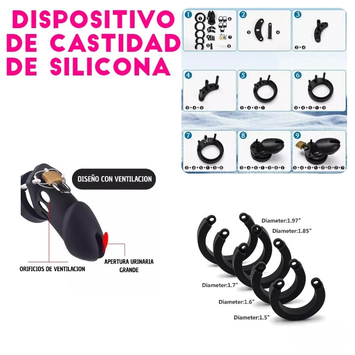 Dispositivo de Castidad de Silicona - Imagen 7