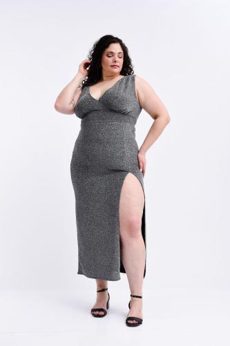 Lurex  Cuello V sin Manga