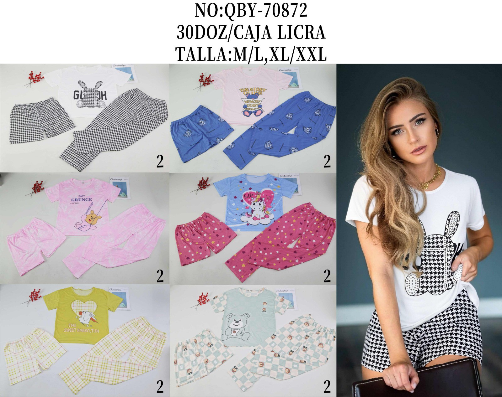 Pijamas Tres Piezas. Talles Chicos - Imagen 5