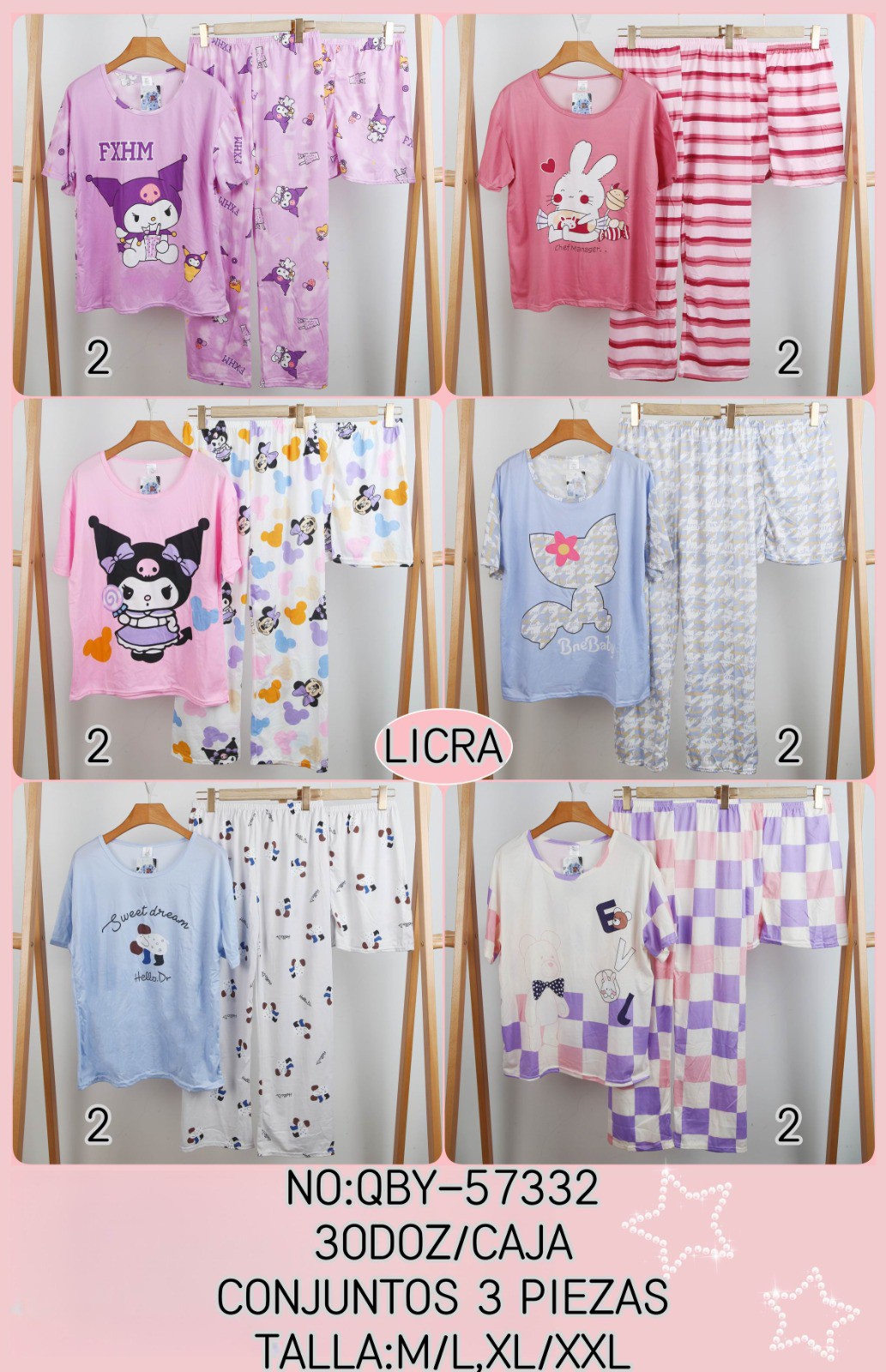 Pijamas Tres Piezas. Talles Chicos - Imagen 6