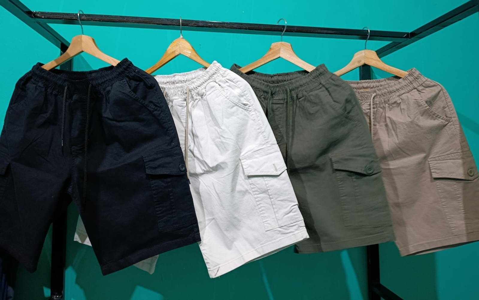 Bermudas Cargo de Gabardina - Imagen 2
