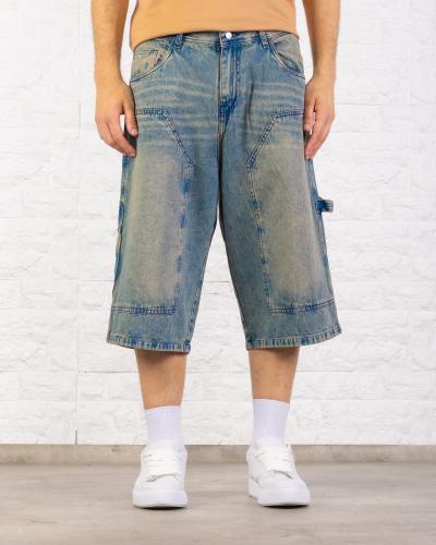 Art. 415 - 3/4 Bermuda Super Baggy Localizado Rigido Oxido