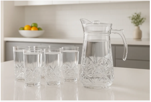 Set Jarra + 6 Vasos