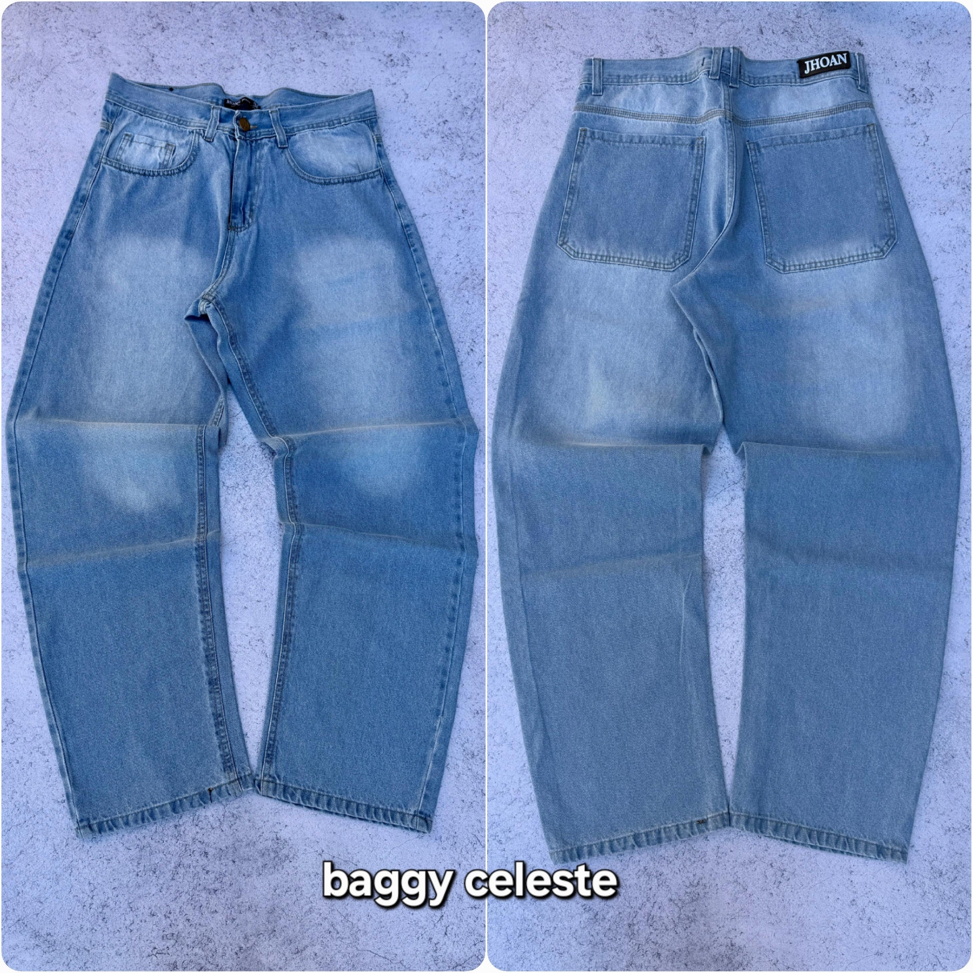 Baggy Celeste con Localizado - Imagen 3