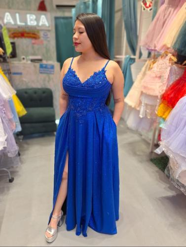 Vestido de Fiesta Importado Dennis Lurex