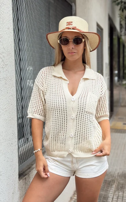 Camisas Calados Hilo Algodón