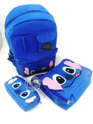 Mochilas de Stich en Set por Tres