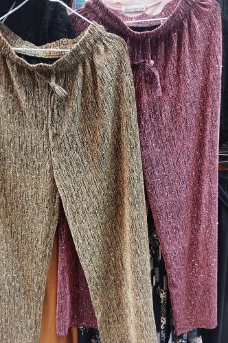 Pantalones Palazos con Brillo para Fiestas - Miniatura 2