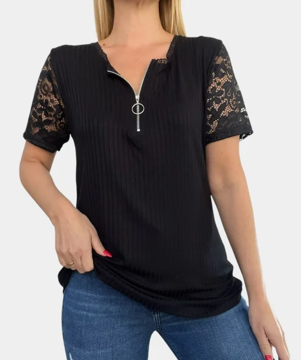 Remera de Morley con Cierre