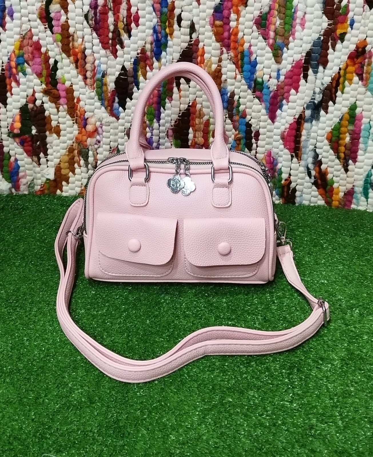 Carterita Morral de Cuero Pu Excelente Calidad . - Imagen 4